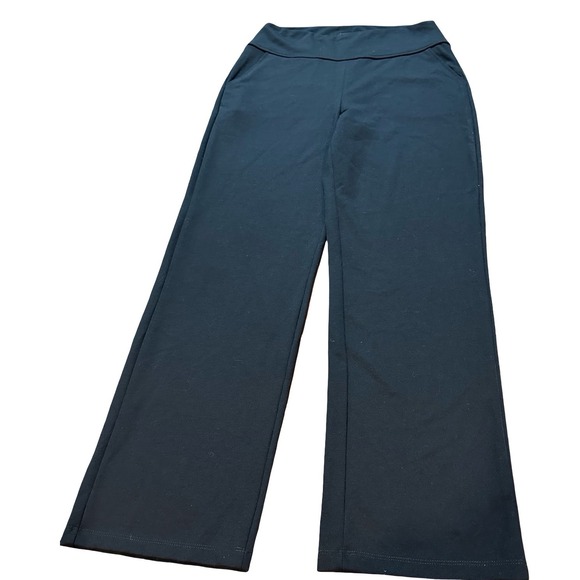 SAINT SOFIA Black Wide Leg Comfort Waist Pants‎ Women's Size 8 EUC - Picture 2 of 8